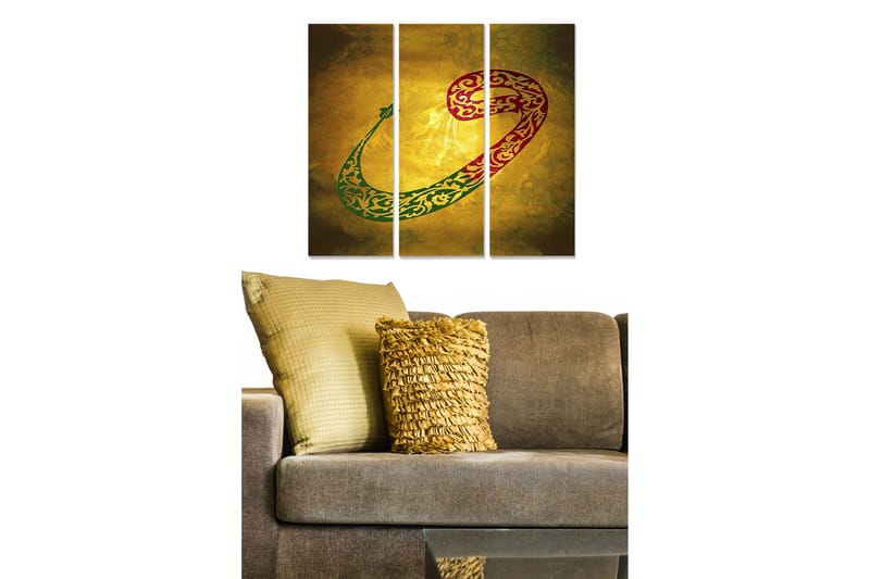 Tavla 3-Pack Flerfärgad Flerfärgad 20X50 - 20x50 cm - Inredning & dekor - Tavlor & konst - Canvastavla