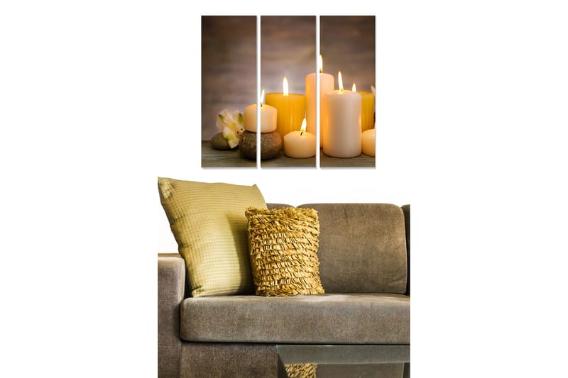 Tavla 3-Pack Flerfärgad Flerfärgad 20X50 - 20x50 cm - Inredning & dekor - Tavlor & konst - Canvastavla