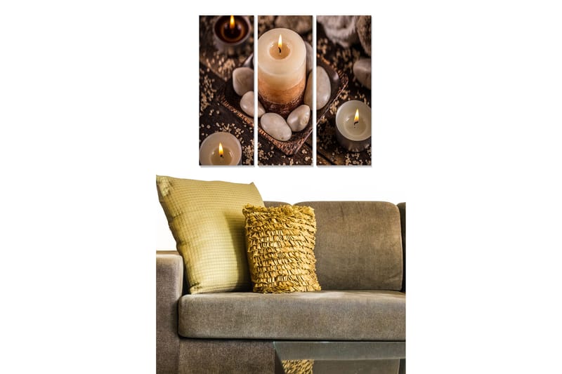 Tavla 3-Pack Flerfärgad Flerfärgad 20X50 - 20x50 cm - Inredning & dekor - Tavlor & konst - Canvastavla
