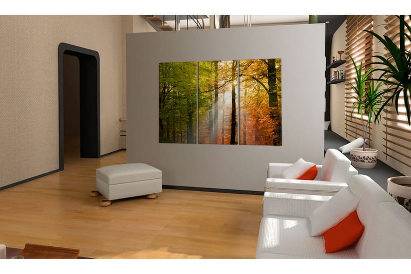 Tavla A calm autumn forest 90x60 - Artgeist sp. z o. o. - Inredning & dekor - Tavlor & konst - Canvastavla
