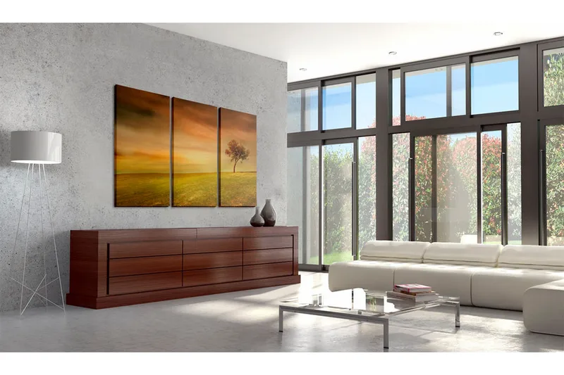 Tavla A Lonely Tree On A Meadow 120x80 - Artgeist sp. z o. o. - Inredning & dekor - Tavlor & konst - Canvastavla