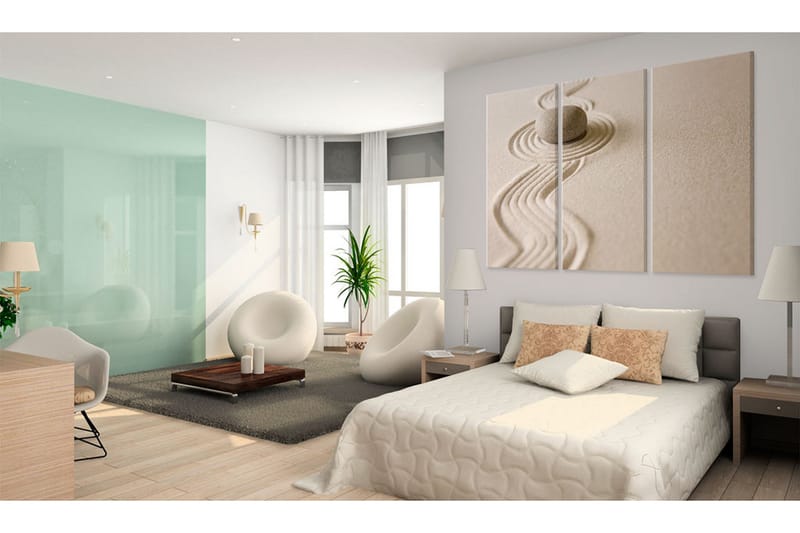 Tavla A Stone In A Desert 120X80 Beige - Artgeist sp. z o. o. - Inredning & dekor - Tavlor & konst - Canvastavla