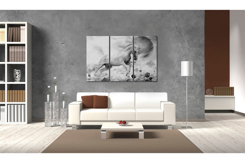 Tavla A Unicorn On The Edge Of The World 120X80 Vit - Artgeist sp. z o. o. - Inredning & dekor - Tavlor & konst - Canvastavla