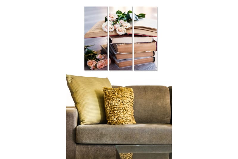 Tavla Abstract 3-Pack Flerfärgad 20X50 - 20x50 cm - Inredning & dekor - Tavlor & konst - Canvastavla