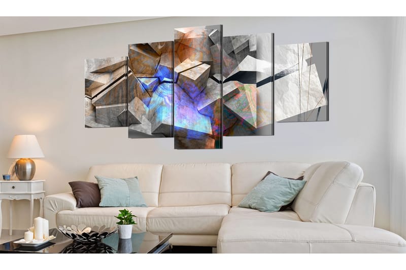 Tavla Abstract Cubes 200X100 Flerfärgad - Artgeist sp. z o. o. - Inredning & dekor - Tavlor & konst - Canvastavla
