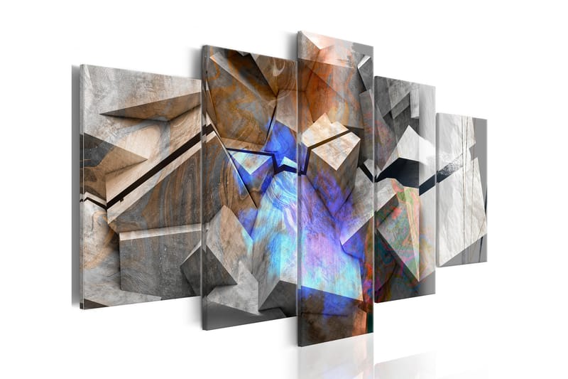 Tavla Abstract Cubes 200X100 Flerfärgad - Artgeist sp. z o. o. - Inredning & dekor - Tavlor & konst - Canvastavla