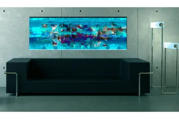 Tavla Abstract Ocean 150x50 - Artgeist sp. z o. o. - Inredning & dekor - Tavlor & konst - Canvastavla
