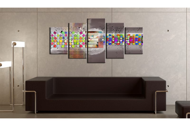 Tavla Abstract Prickar 100X50 Flerfärgad - Artgeist sp. z o. o. - Inredning & dekor - Tavlor & konst - Canvastavla