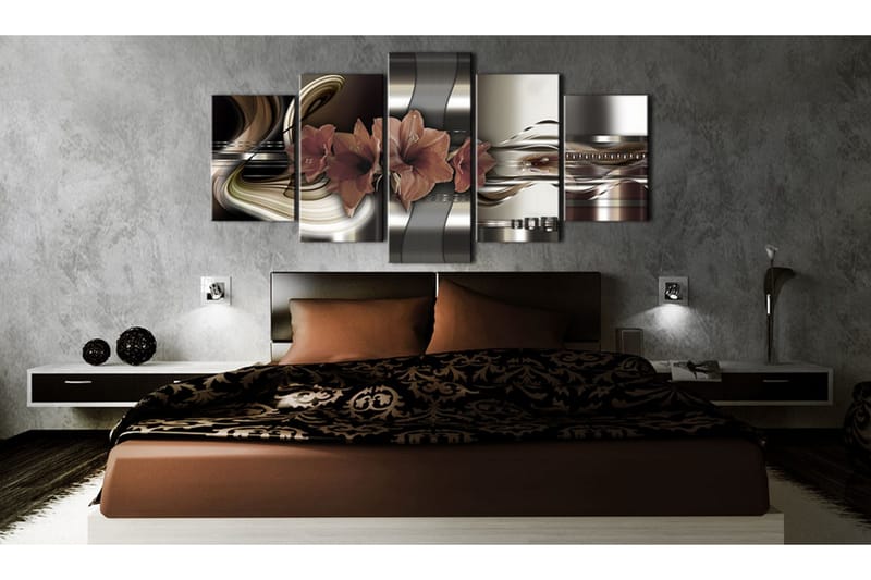 Tavla Abstraction And Amaryllis 200x100 - Artgeist sp. z o. o. - Inredning & dekor - Tavlor & konst - Canvastavla