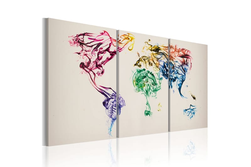 Tavla Abstrakt Världskarta 120x60, Artgeist sp. z o. o.