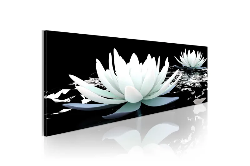Tavla Alabaster Lilies 135x45, Artgeist sp. z o. o.