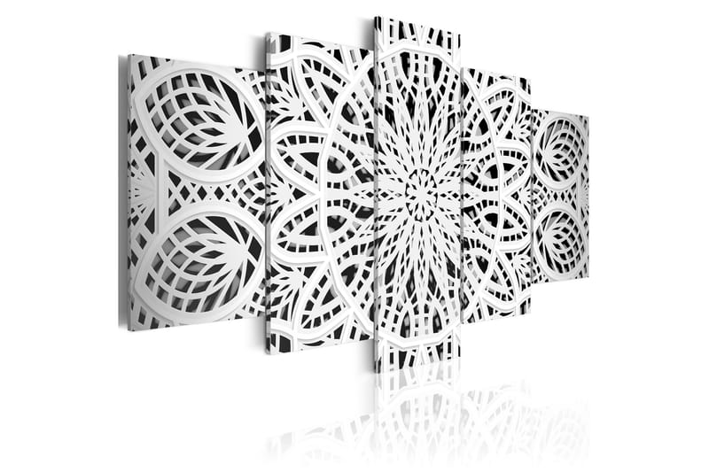 Tavla Alabasterine Fantasy 200X100 Vit|Svart, Artgeist sp. z o. o.