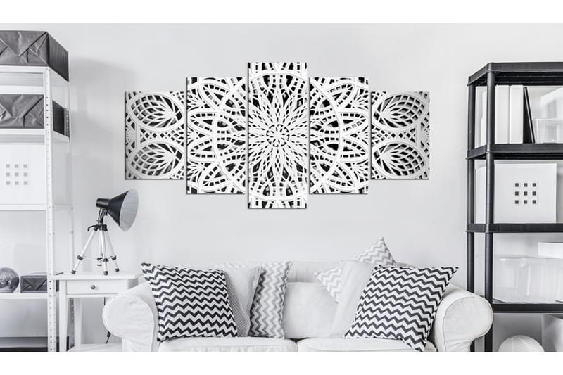 Tavla Alabasterine Fantasy 200X100 Vit|Svart - Artgeist sp. z o. o. - Inredning & dekor - Tavlor & konst - Canvastavla