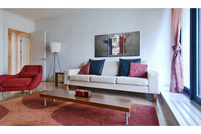 Tavla All About France 60x30 - Artgeist sp. z o. o. - Inredning & dekor - Tavlor & konst - Canvastavla