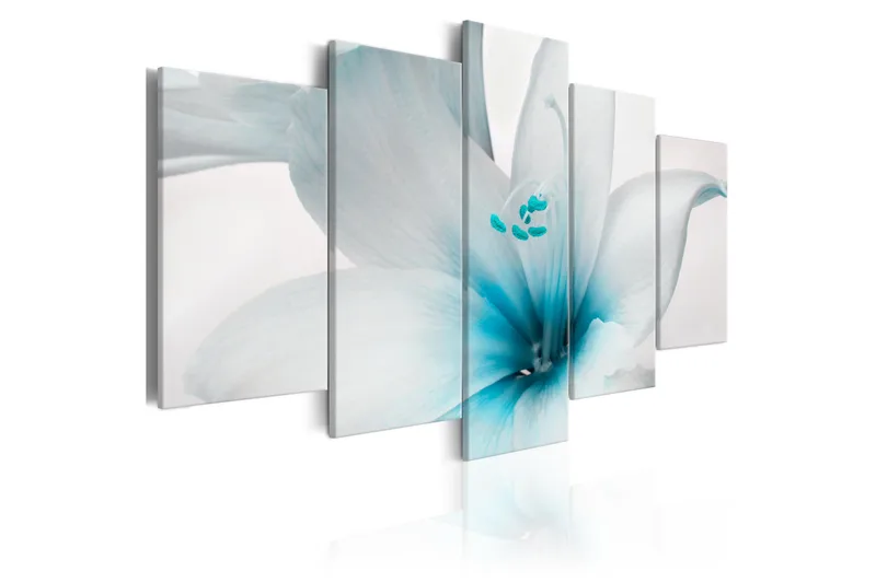Tavla Amarylis Blue Charm 100X50 Blå|Vit, Artgeist sp. z o. o.