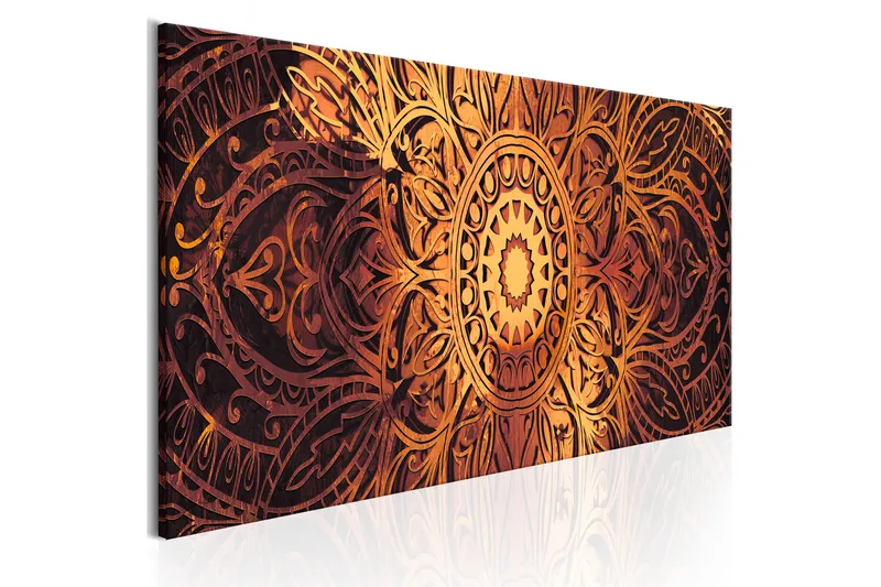 Tavla Amber Mandala 150X50 Orange|Flerfärgad, Artgeist sp. z o. o.