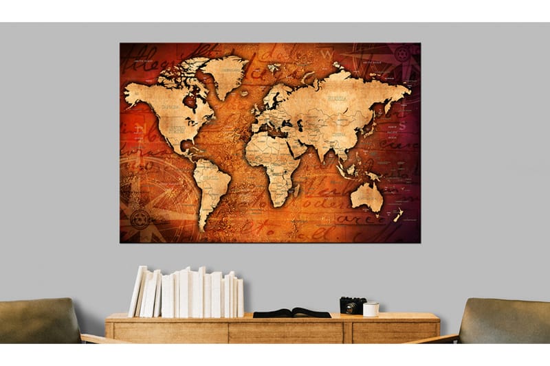 Tavla Amber World 90x60 - Artgeist sp. z o. o. - Inredning & dekor - Tavlor & konst - Canvastavla