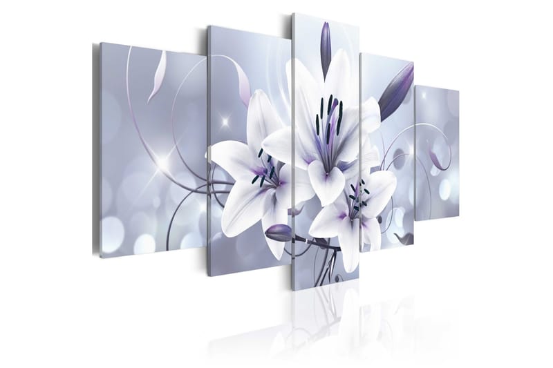 Tavla Amethyst Grace 100X50 Lila|Vit - Artgeist sp. z o. o. - Inredning & dekor - Tavlor & konst - Canvastavla