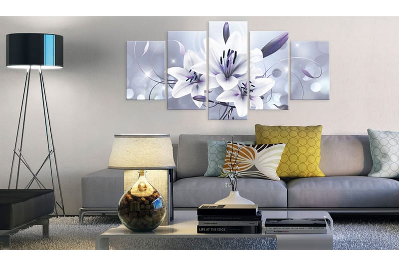 Tavla Amethyst Grace 100X50 Lila|Vit - Artgeist sp. z o. o. - Inredning & dekor - Tavlor & konst - Canvastavla