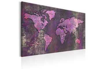 Tavla Amethyst Map 60x40 - Artgeist sp. z o. o. - Inredning & dekor - Tavlor & konst - Canvastavla