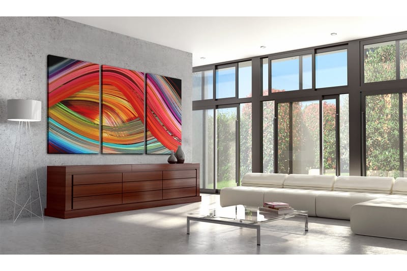 Tavla An abstract rainbow 90x60 - Artgeist sp. z o. o. - Inredning & dekor - Tavlor & konst - Canvastavla