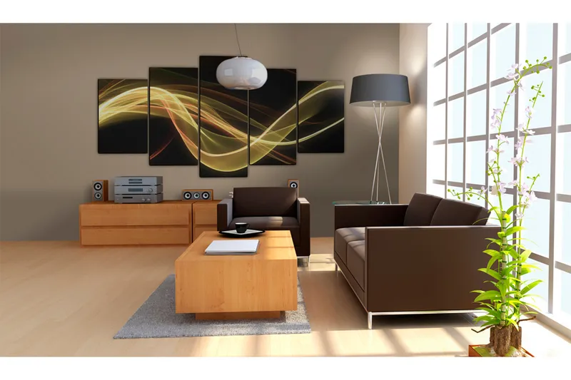 Tavla An Abstract Smoke-Screen 100X50 Flerfärgad - Artgeist sp. z o. o. - Inredning & dekor - Tavlor & konst - Canvastavla