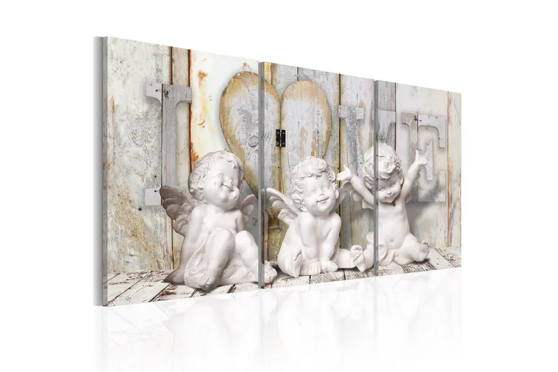 Tavla Angelic Happiness 60X30 Flerfärgad|Vit, Artgeist sp. z o. o.