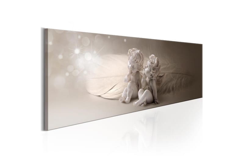 Tavla Angelic Sweetness 135X45 Grå|Beige|Vit, Artgeist sp. z o. o.