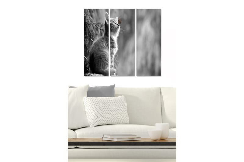 Tavla Animal 3-Pack Flerfärgad 20X50 - 20x50 cm - Inredning & dekor - Tavlor & konst - Canvastavla