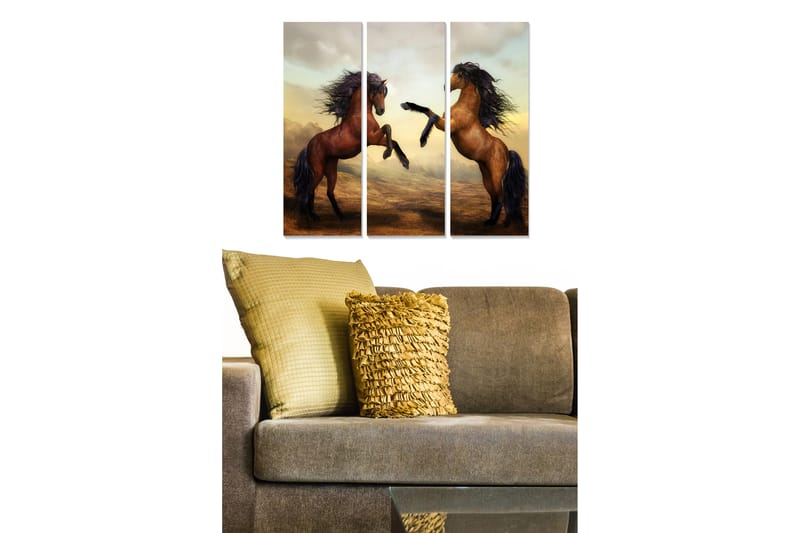 Tavla Animal 3-Pack Flerfärgad 20X50 - 20x50 cm - Inredning & dekor - Tavlor & konst - Canvastavla
