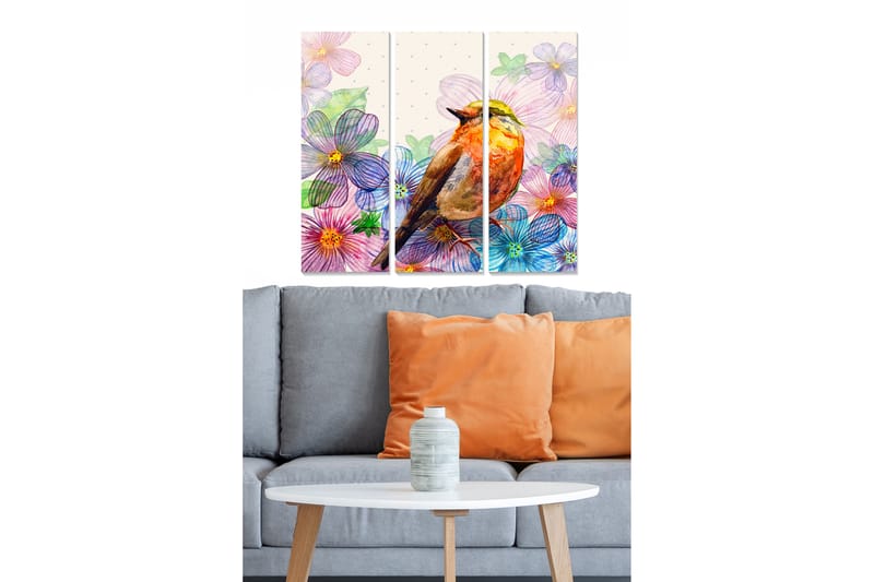 Tavla Animal 3-Pack Flerfärgad 20X50 - 20x50 cm - Inredning & dekor - Tavlor & konst - Canvastavla