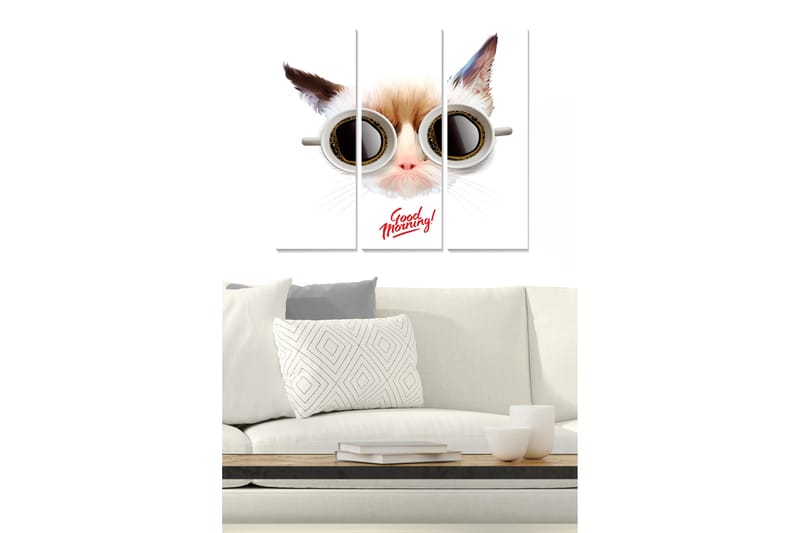 Tavla Animal 3-Pack Flerfärgad 20X50 - 20x50 cm - Inredning & dekor - Tavlor & konst - Canvastavla