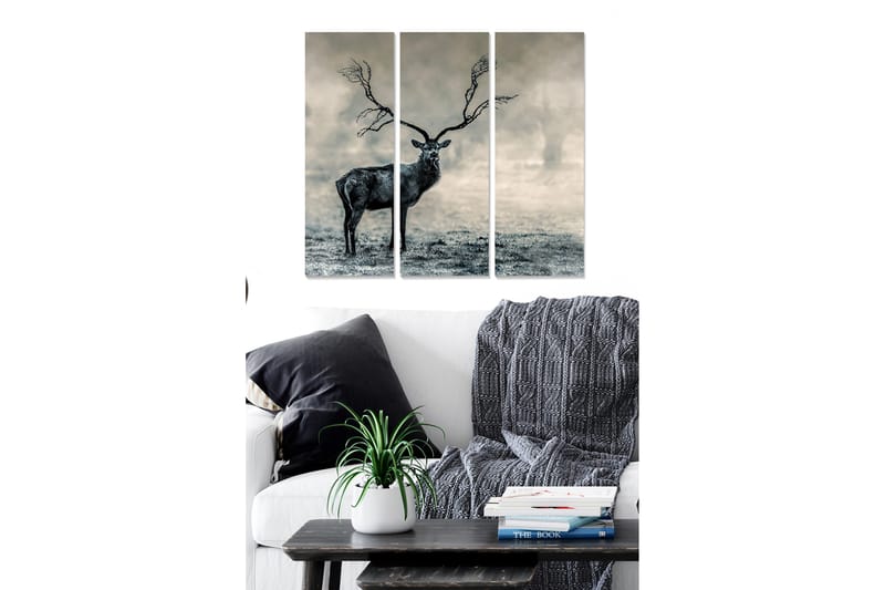 Tavla Animal 3-Pack Flerfärgad 20X50 - 20x50 cm - Inredning & dekor - Tavlor & konst - Canvastavla