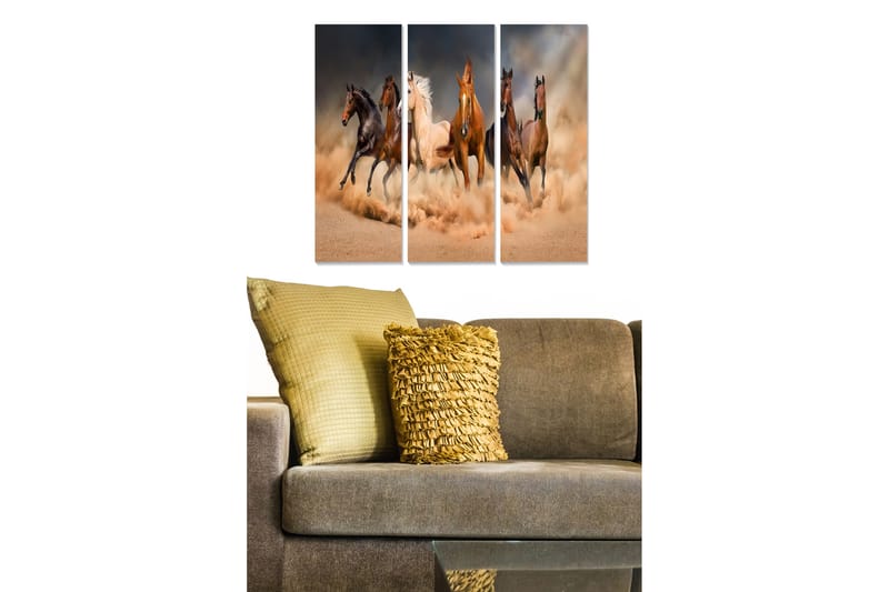 Tavla Animal 3-Pack Flerfärgad 20X50 - 20x50 cm - Inredning & dekor - Tavlor & konst - Canvastavla