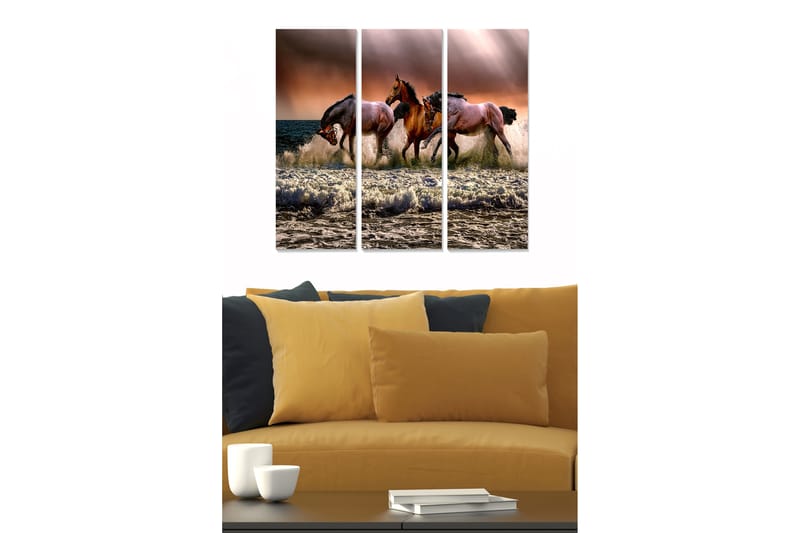 Tavla Animal 3-Pack Flerfärgad 20X50 - 20x50 cm - Inredning & dekor - Tavlor & konst - Canvastavla