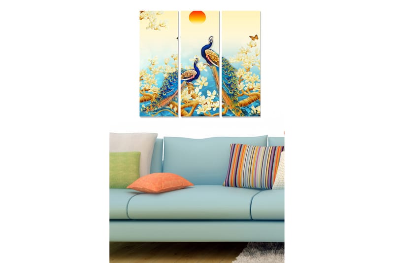 Tavla Animal 3-Pack Flerfärgad 20X50 - 20x50 cm - Inredning & dekor - Tavlor & konst - Canvastavla