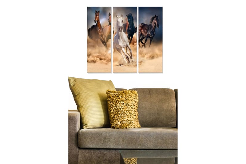 Tavla Animal 3-Pack Flerfärgad 20X50 - 20x50 cm - Inredning & dekor - Tavlor & konst - Canvastavla