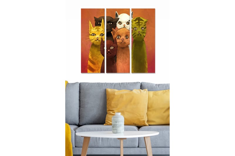 Tavla Animal 3-Pack Flerfärgad 20X50 - 20x50 cm - Inredning & dekor - Tavlor & konst - Canvastavla