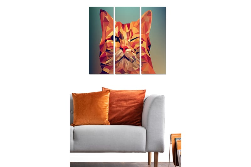Tavla Animal 3-Pack Flerfärgad 20X50 - 20x50 cm - Inredning & dekor - Tavlor & konst - Canvastavla