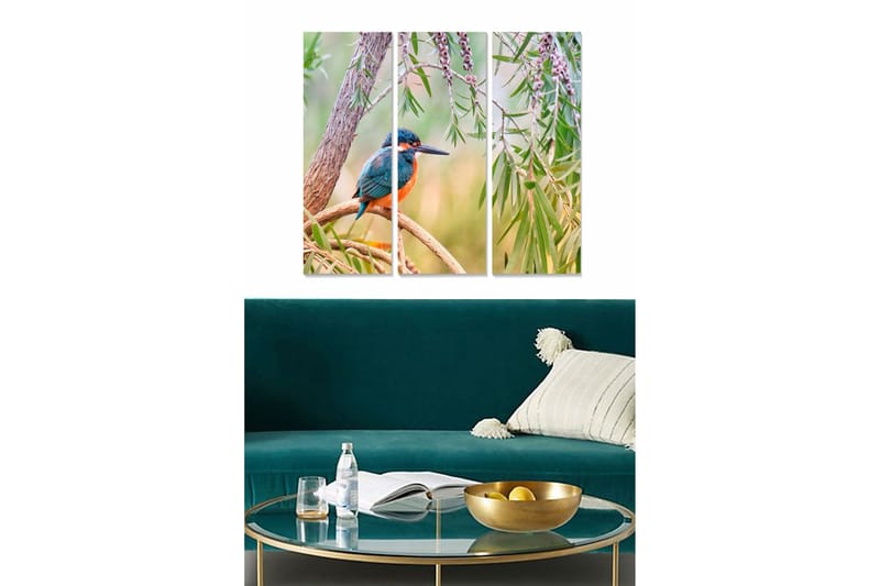 Tavla Animal 3-pack Flerfärgad - 20x50 cm - Inredning & dekor - Tavlor & konst - Canvastavla