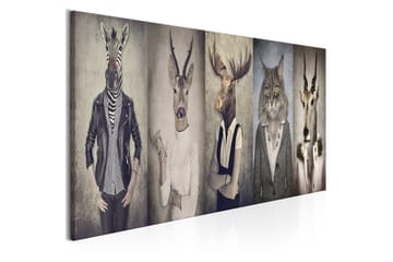 Tavla Animal Masks 135x45 - Artgeist sp. z o. o. - Inredning & dekor - Tavlor & konst - Canvastavla