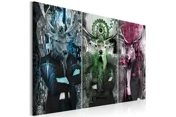 Tavla Animal Trio 3 Parts Colorful 90x60 - Artgeist sp. z o. o. - Inredning & dekor - Tavlor & konst - Canvastavla