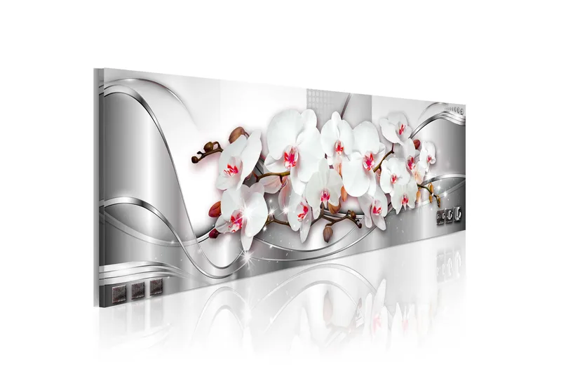 Tavla Arrangement Of Flowers 135X45 Vit, Artgeist sp. z o. o.