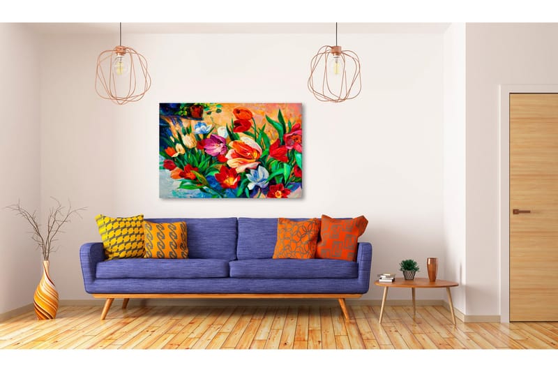 Tavla Art of Colours: Tulips 120x80, Artgeist sp. z o. o.