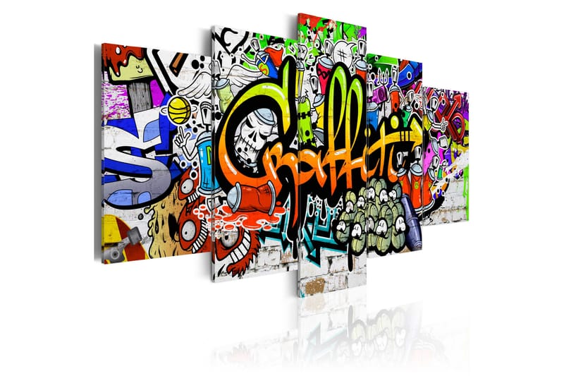 Tavla Artistic Graffiti 100X50 Flerfärgad, Artgeist sp. z o. o.
