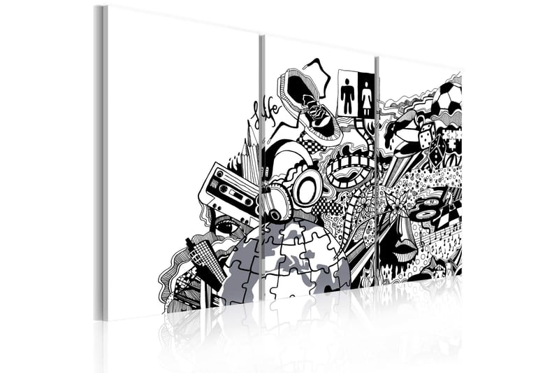 Tavla Artistic mess triptych 90x60, Artgeist sp. z o. o.