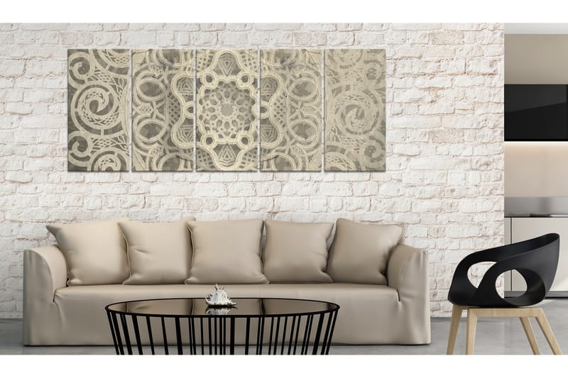 Tavla Austere Mandala 225X90 Grå|Beige - Artgeist sp. z o. o. - Inredning & dekor - Tavlor & konst - Canvastavla