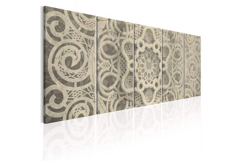 Tavla Austere Mandala 225X90 Grå|Beige - Artgeist sp. z o. o. - Inredning & dekor - Tavlor & konst - Canvastavla
