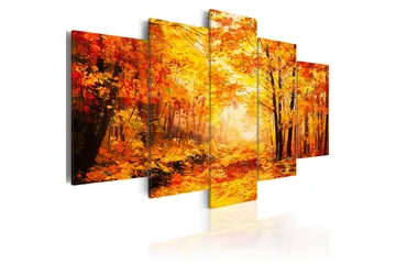 Tavla Autumn Alley 100x50 - Artgeist sp. z o. o. - Inredning & dekor - Tavlor & konst - Canvastavla