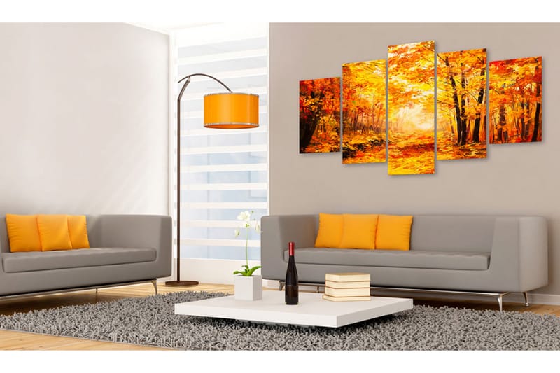 TAVLA Autumn Alley 100x50 - Artgeist sp. z o. o. - Inredning & dekor - Tavlor & konst - Canvastavla